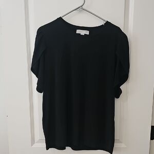 Michael Kors Black Short Sleeve Crewneck Top